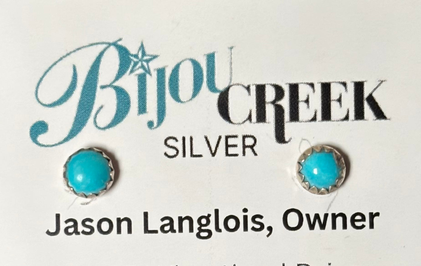 Classic 5mm Turquoise Stud Earrings – Sterling Silver Simplicity